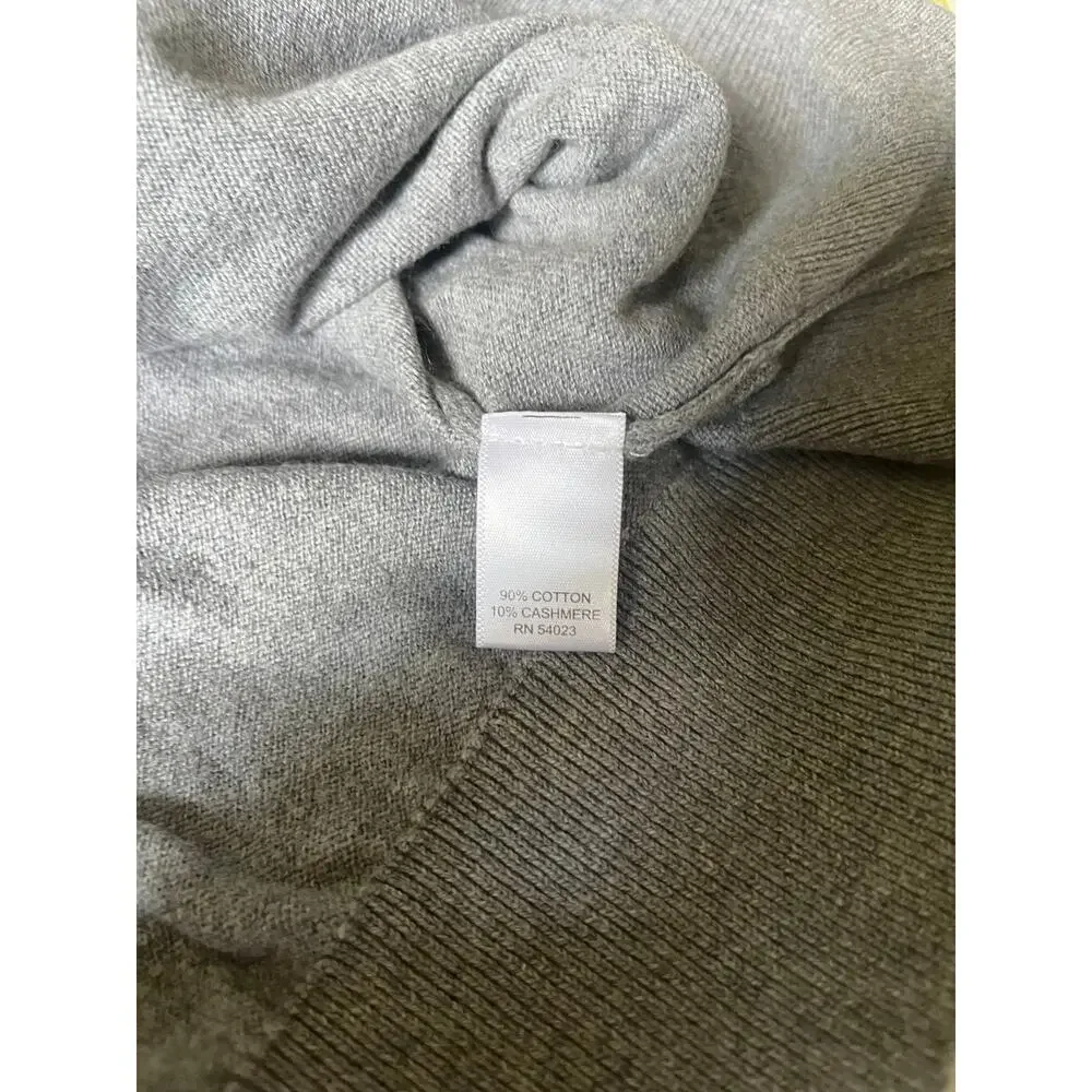 Banana Republic Gray Cotton & Cashmere Sweater